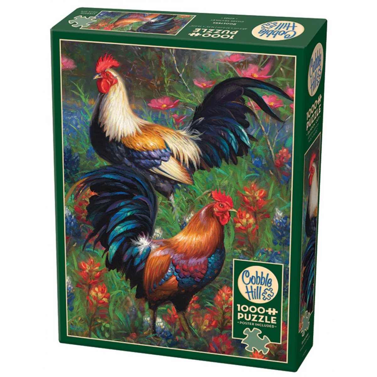Cobble Hill Jigsaw Puzzle: Roosters